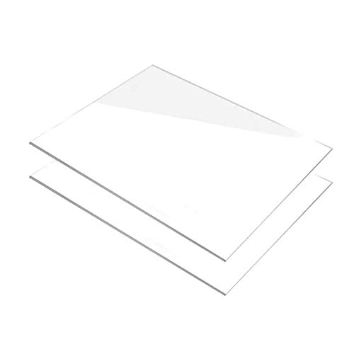 2 Stück Acrylplatten 200 × 200 × 3 mm - 200 × 800 × 3 mm, Acrylplatte geeignet for DIY-Projekte Bilderrahmen Schildermalerei, 200 × 600 mm(200x600mm) von BESSX