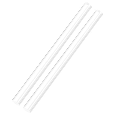 Acryl-Vollstab, 2 Stück Acryl-Rundstäbe, Länge 497 mm, Vollstabdurchmesser 15–20 mm, geeignet for Modellbau und Ausstellungsdisplays, Durchmesser 20 mm(Diameter 18mm) von BESSX