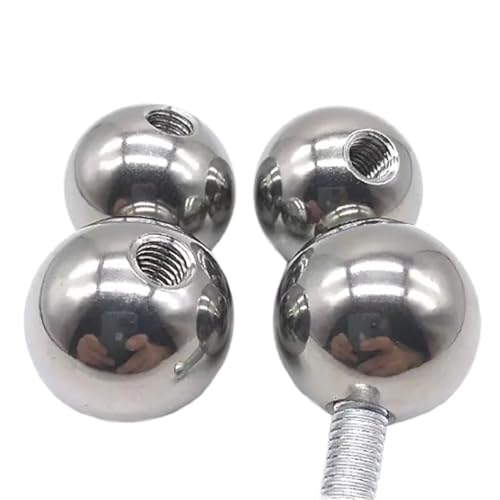 Außendurchmesser 16 mm -60 mm Gewinde-Halblochkugeln 304 Edelstahl-Bohrkugel Sackloch Metrisches Innengewinde M10, 1 Stück(18mm) von BESSX