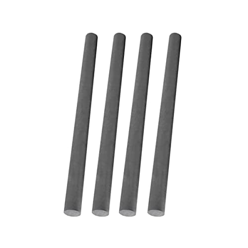 Graphitstab, 99,9% Elektrodenzylinderstab, Kohlenstoffgraphitstab, Länge 150 mm, Durchmesser 6 mm bis 10 mm, 4 Stück, Durchmesser 9 mm(Diameter 10mm) von BESSX
