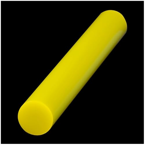 Robuster Polyurethan-Vollstab for die industrielle Fertigung, den Modellbau und kundenspezifische Konstruktionsaufgaben, Gelb(65 * 500mm) von BESSX