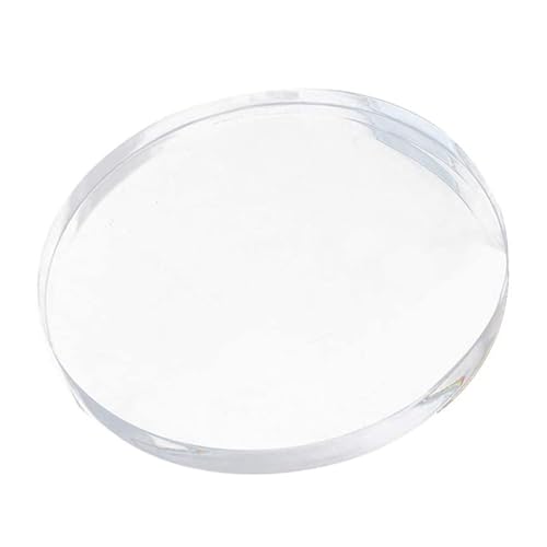 Runde Acrylscheibenplatte mit einer Dicke von 10 mm, einem Durchmesser von 110–150 mm, geeignet for Heimwerkerprojekte, Ausstellungsprojekte, Durchmesser 150 mm(Diameter 130mm) von BESSX