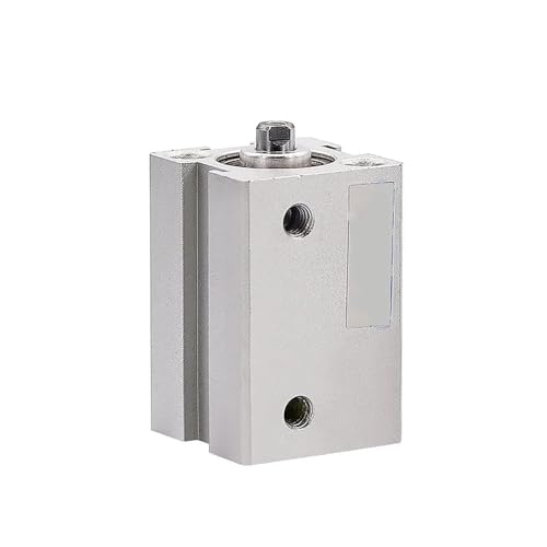 SDA16 Kompakter, dünner Pneumatikzylinder, kleiner Doppelhub-Aluminium-Luftzylinder, Bohrung 16 mm, Hub 5 mm, 15 mm, 20 mm, 50 mm(Stroke 45mm) von BESSX