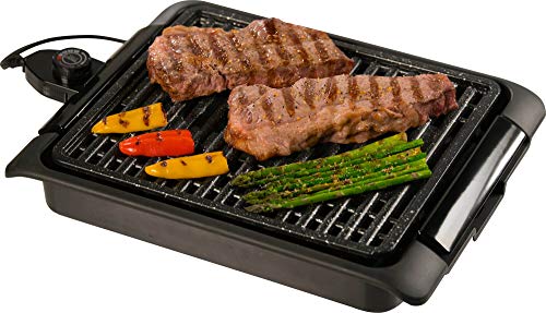 Tischgrill mit 1250 Watt, Starlyf Smokefree Grill, Thermostat, herausnehmbare Auffangschale Spülmaschinenfest von STARLYF