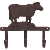 Esschert Design Hakenleiste Kuh dreifach - Gusseisen von BEST FOR BOOTS