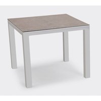 Best Freizeitmöbel - Alu-Tisch Houston Gartentisch outdoor ca. 90x90x74,5 cm versch. Farben silber/anthrazit von BEST FREIZEITMÖBEL