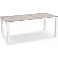 Best Freizeitmöbel - Alu-Tisch Houston Gartentisch outdoor ca. 160x90x74,5 cm versch. Farben weiss/silber von BEST FREIZEITMÖBEL