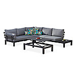 Best Freizeitmoebel Lounge Gruppe 98754050 5 Personen Aluminium Anthrazit von BEST FREIZEITMOEBEL