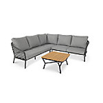 Best Freizeitmoebel Lounge Gruppe 98794050 5 Personen Aluminium Anthrazit von BEST FREIZEITMOEBEL