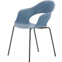 Best Freizeitmöbel Stapelsessel Luna ca. 56x58x78 cm versch. Farben anthrazit/blau von BEST FREIZEITMÖBEL