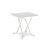 Best Freizeitmoebel Tisch 26527000 Stahl Weiss 670 x 670 x 730 mm von BEST FREIZEITMOEBEL