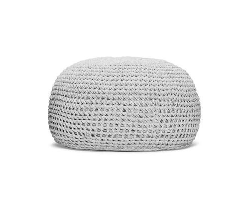 Best Pouf Ronda 55x55x41cm Light Grey von Froschkönig24