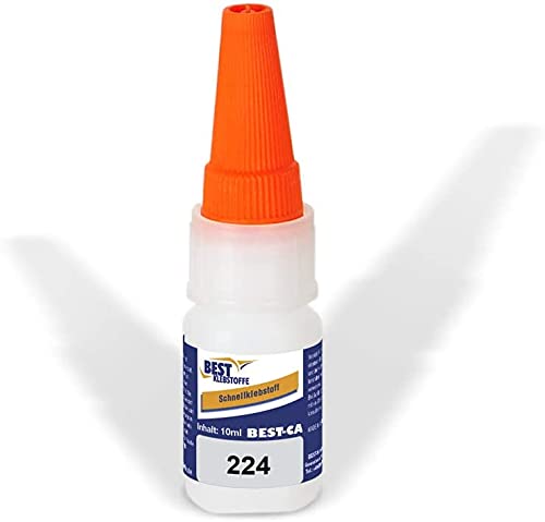 BEST KLEBSTOFF - CA 224 | Sekundenkleber mittelviskos | 10g | Universell einsetzbar | Mittelviskoser Klebstoff | Hochfest | Wärmenbeständig | sekundenschnelle Aushärtung von BEST KLEBSTOFFE