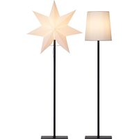 Star Trading Stehlampe mit Wechselschirm Frozen von Star Trading, 3D Papierstern Weihnachten oder runder Lampenschirm in Weiß, Dekostern Stehleuchte Star Trading Stehlampe mit Wechselschirm Frozen von Star Trading, 3D Papierstern Weihnachten oder runder Lampenschirm in Weiß, Dekostern Stehleuchte von BEST SEASON