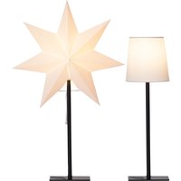 Best Season - Star Trading Tischlampe 'Frozen' mit Wechselschirm, weiß, 55cm/42cm Best Season - Star Trading Tischlampe 'Frozen' mit Wechselschirm, weiß, 55cm/42cm von BEST SEASON