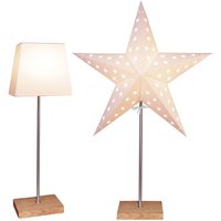 Tischlampe Leo von Star Trading, 3D Papierstern von BEST SEASON