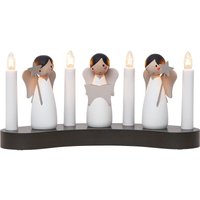 Best Season - Star Trading Weihnachtsdeko Angel Choir von Star Trading, Kerzenständer mit 4 Glühbirnen E10 warmweiß, Weihnachtsfigur, Engel aus Holz, Best Season - Star Trading Weihnachtsdeko Angel Choir von Star Trading, Kerzenständer mit 4 Glühbirnen E10 warmweiß, Weihnachtsfigur, Engel aus Holz, von BEST SEASON
