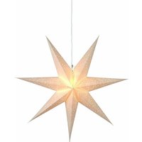 Star Trading - Weihnachtsstern Sensy von 3D Papierstern Weihnachten in Weiß, Dekostern zum Aufhängen mit Kabel, E14 Fassung, ø: 70 cm von STAR TRADING