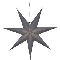 Best Season - Star Trading Weihnachtsstern Ozen von Star Trading, 3D Papierstern Weihnachten in Grau, Dekostern zum Aufhängen mit Kabel, E14 Fassung, von BEST SEASON