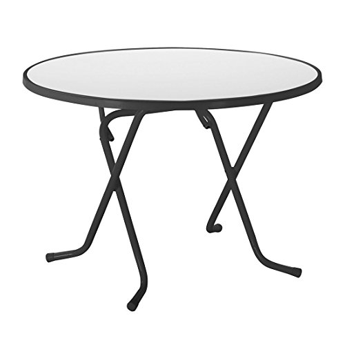 BEST 26521050 Scherenklapptisch Primo rund, Durchmesser 100 cm, anthrazit von BEST