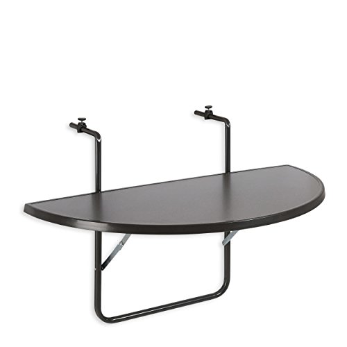 BEST 36501550 Balkon Hängetisch Butler halbrund 100 x 50 cm, anthrazit von BEST