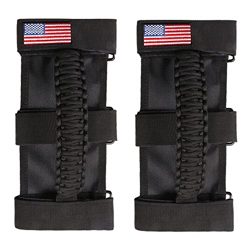 BESTAOO Haltegriffe für Jeep Wrangle Roll Bar Griffe für Jeep Wrangler CJ YJ TJ JK JKU JL JLU JT Sports Sahara Freedom Rubicon Griff 2 Tür 4 Tür für Jeep Wrangler Zubehör (Schwarz) von BESTAOO