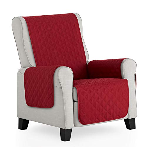 BESTCOVERS Sessel Überzug 1-Sitzer - Sitzbezug, effektiver Schutz vor Kratzern und Beschädigungen, Universalbezug (Rot) von Bestcovers