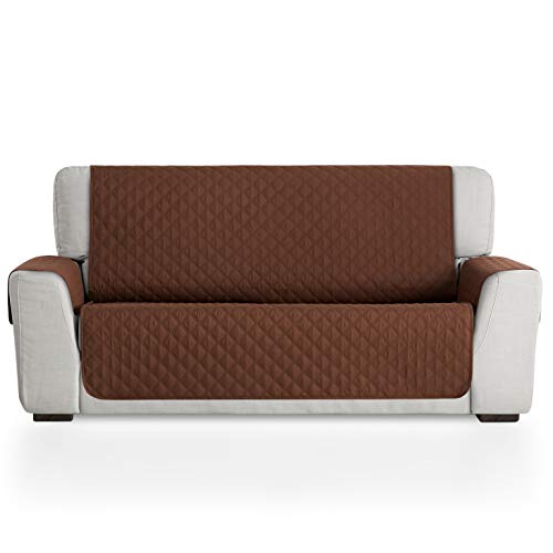 BESTCOVERS Sofa Überzug 3-Sitzer - Couch Überzug - Sessel - Tagesdecke, Effektiver Kratzschutz, Universal Überwurfdecke, Wohnzimmer Sofabezug (Braun) von Bestcovers