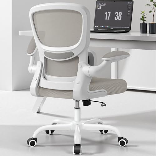 BESTFAIR Home Office Schreibtischstuhl, ergonomischer Bürostuhl mit Lendenwirbelstütze und verstellbaren Armlehnen, verstellbarer Bürostuhl, atmungsaktives Netzgewebe, mittlere Rückenlehne BESTFAIR Home Office Schreibtischstuhl, ergonomischer Bürostuhl mit Lendenwirbelstütze und verstellbaren Armlehnen, verstellbarer Bürostuhl, atmungsaktives Netzgewebe, mittlere Rückenlehne von BESTFAIR