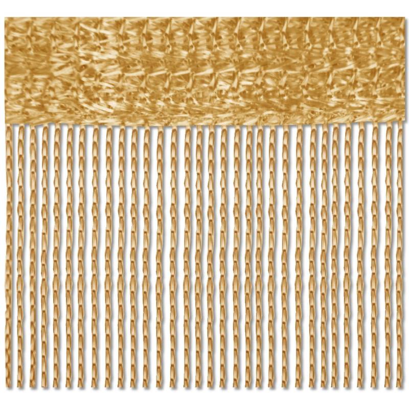 Bestlivings 2er Pack Fadenvorhang Fadengardine Gardine Vorhang 140 cm x 240 cm Gold von BESTLIVINGS