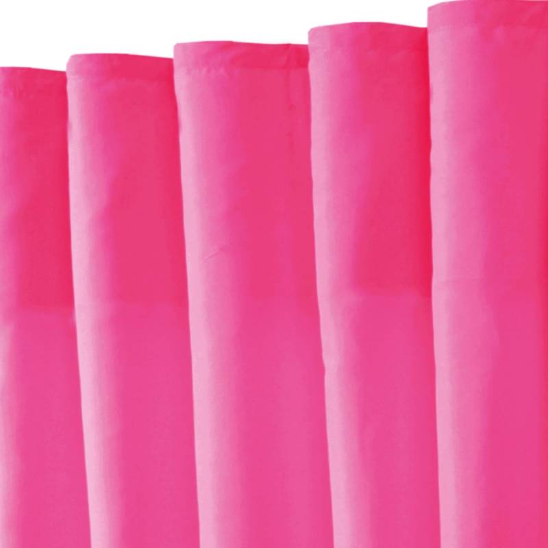 Bestlivings 2er Set Dekoschal Ellen Universalband Inkl. Raffhalter 140 cm x 245 cm Pink von BESTLIVINGS