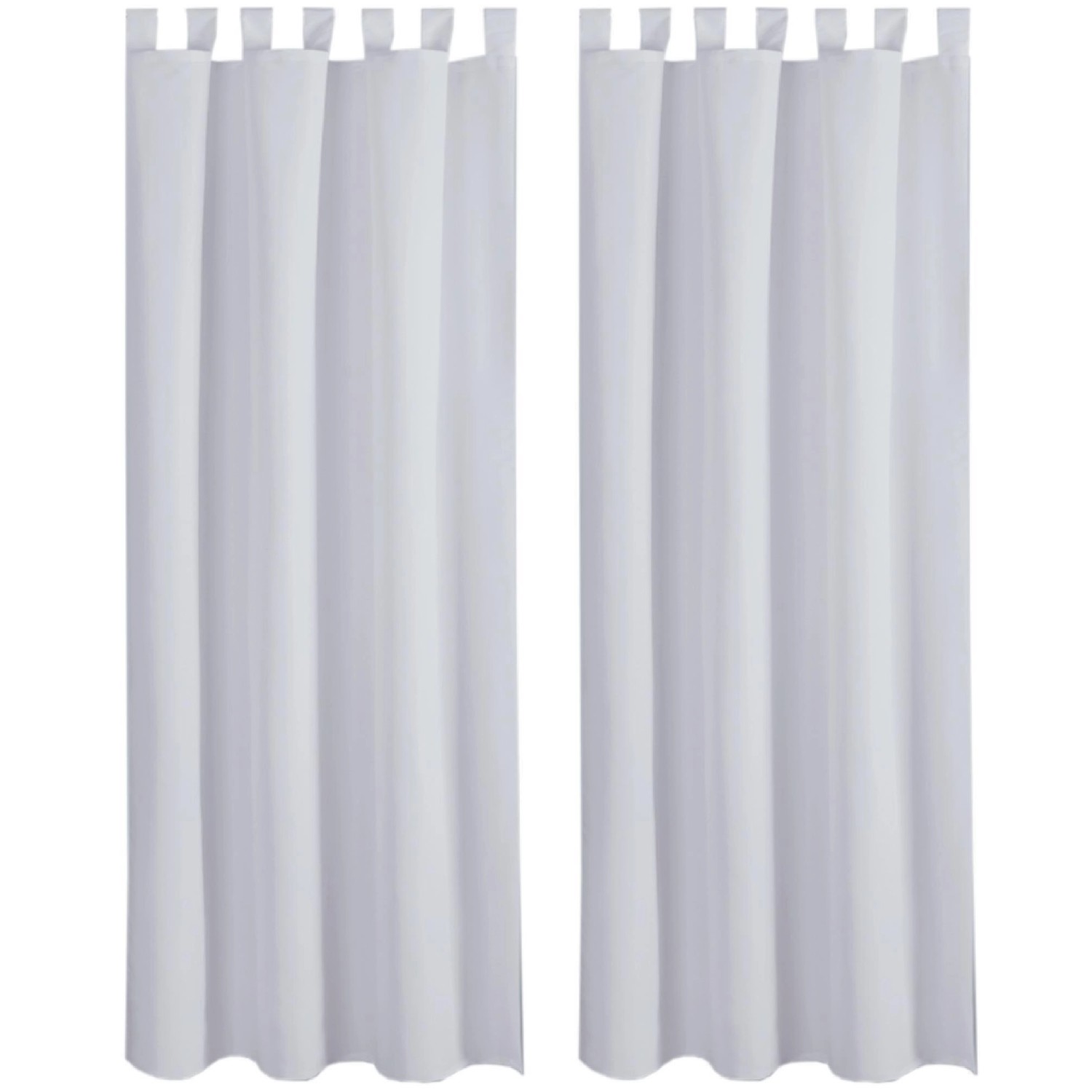 Bestlivings 2er Set Dekoschal EllenSchlaufe mit Raffhalter & Haken 140 x 145 cm Hellgrau Bestlivings 2er Set Dekoschal EllenSchlaufe mit Raffhalter & Haken 140 x 145 cm Hellgrau von BESTLIVINGS