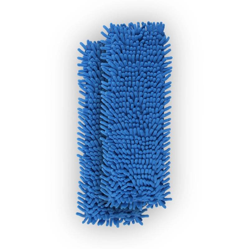 Bestlivings Bodenwischer Ersatzbezug Mikrovelour Chenille Blau 2er Pack von BESTLIVINGS