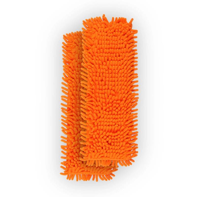 Bestlivings Bodenwischer Ersatzbezug Mikrovelour Chenille Orange 2er Pack von BESTLIVINGS