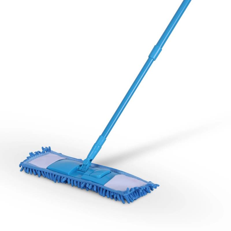 Bestlivings Bodenwischer Set Chenille Blau Inkl. 4 Ersatzbezüge Blau von BESTLIVINGS
