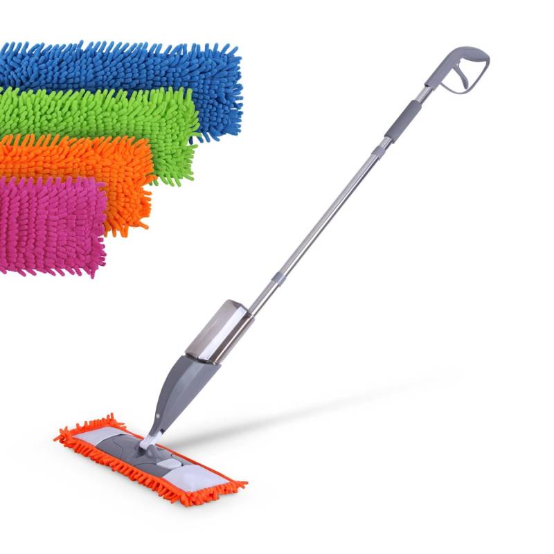 Bestlivings Bodenwischer Set Sprühwischer Inkl. 4 Ersatzbezüge Mix von BESTLIVINGS