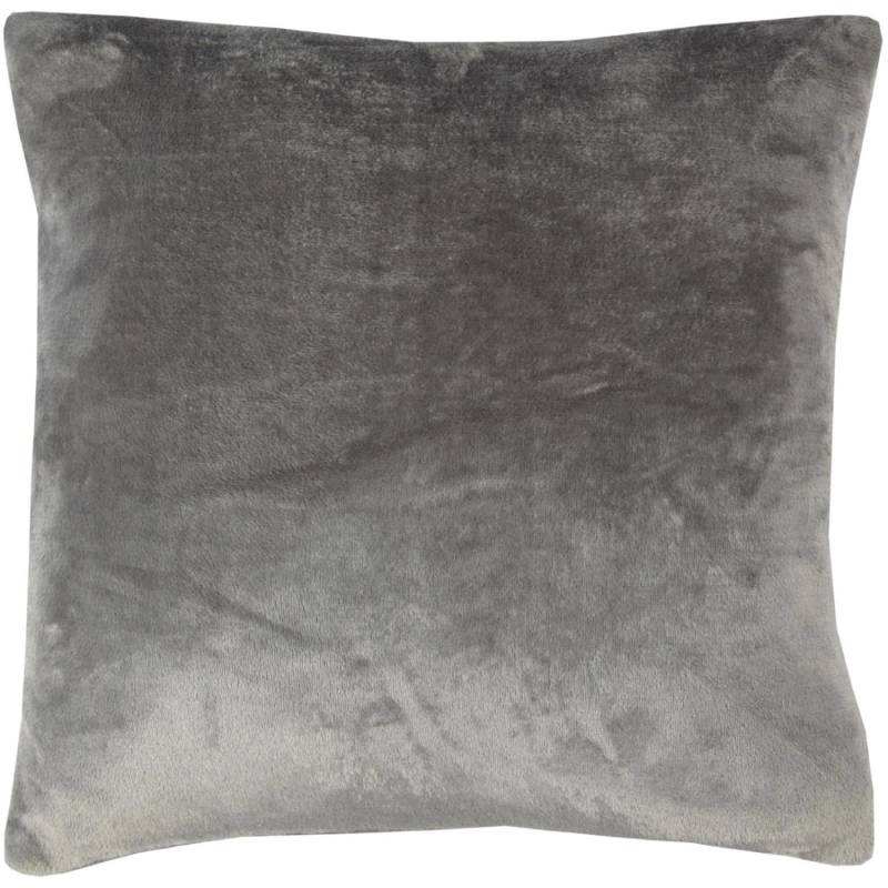 Bestlivings Dekokissen Kuschel Kissenbezug mit Reißverschluss 45 x 45 cm Anthrazit von BESTLIVINGS