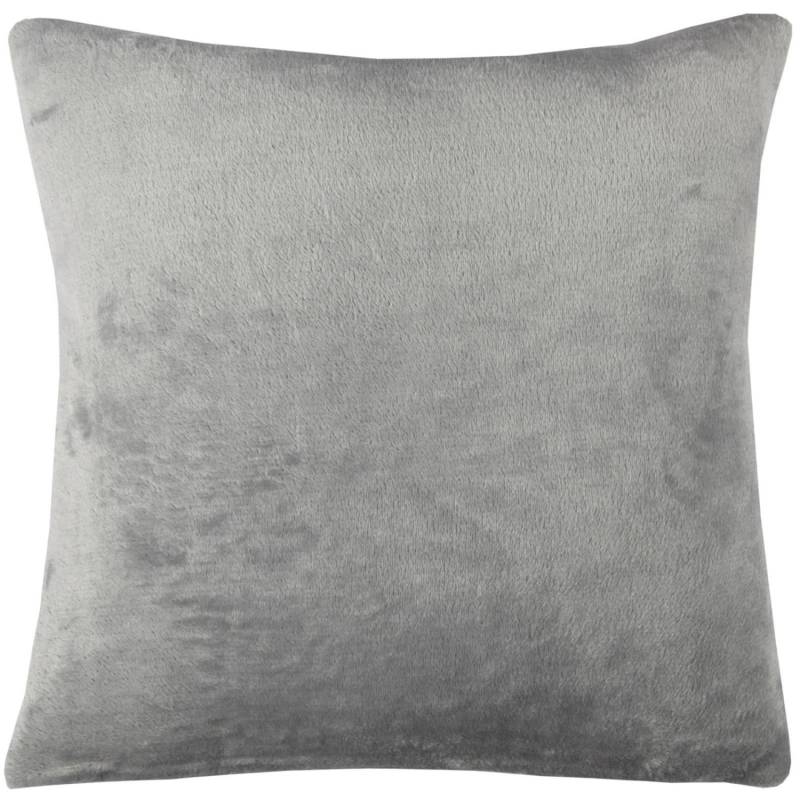 Bestlivings Dekokissen Kuschel Kissenbezug mit Reißverschluss 45 x 45 cm Grau von BESTLIVINGS