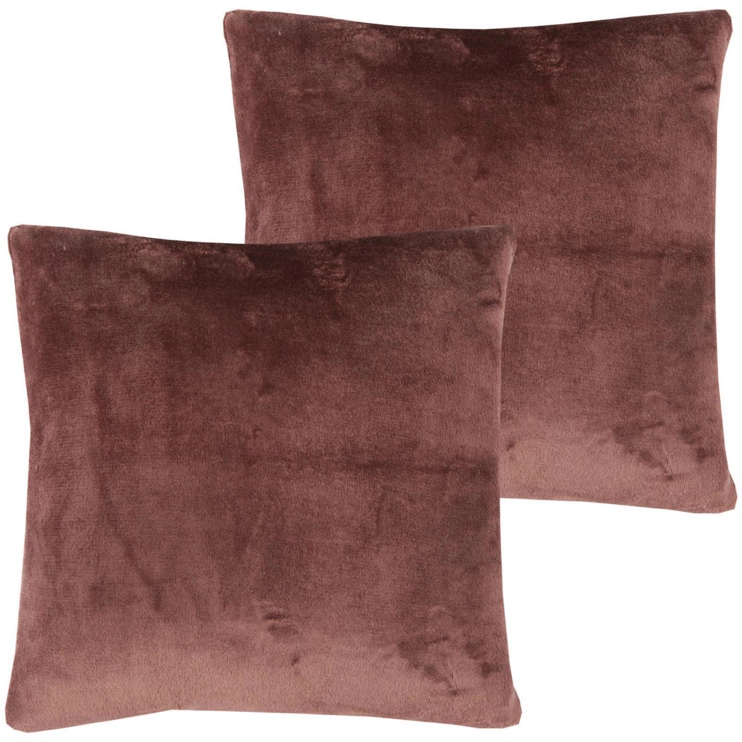 Bestlivings Dekokissen Kuschel Kissenbezug mit Reißverschluss 60 x 60 cm Braun 2er Pack Bestlivings Dekokissen Kuschel Kissenbezug mit Reißverschluss 60 x 60 cm Braun 2er Pack von BESTLIVINGS
