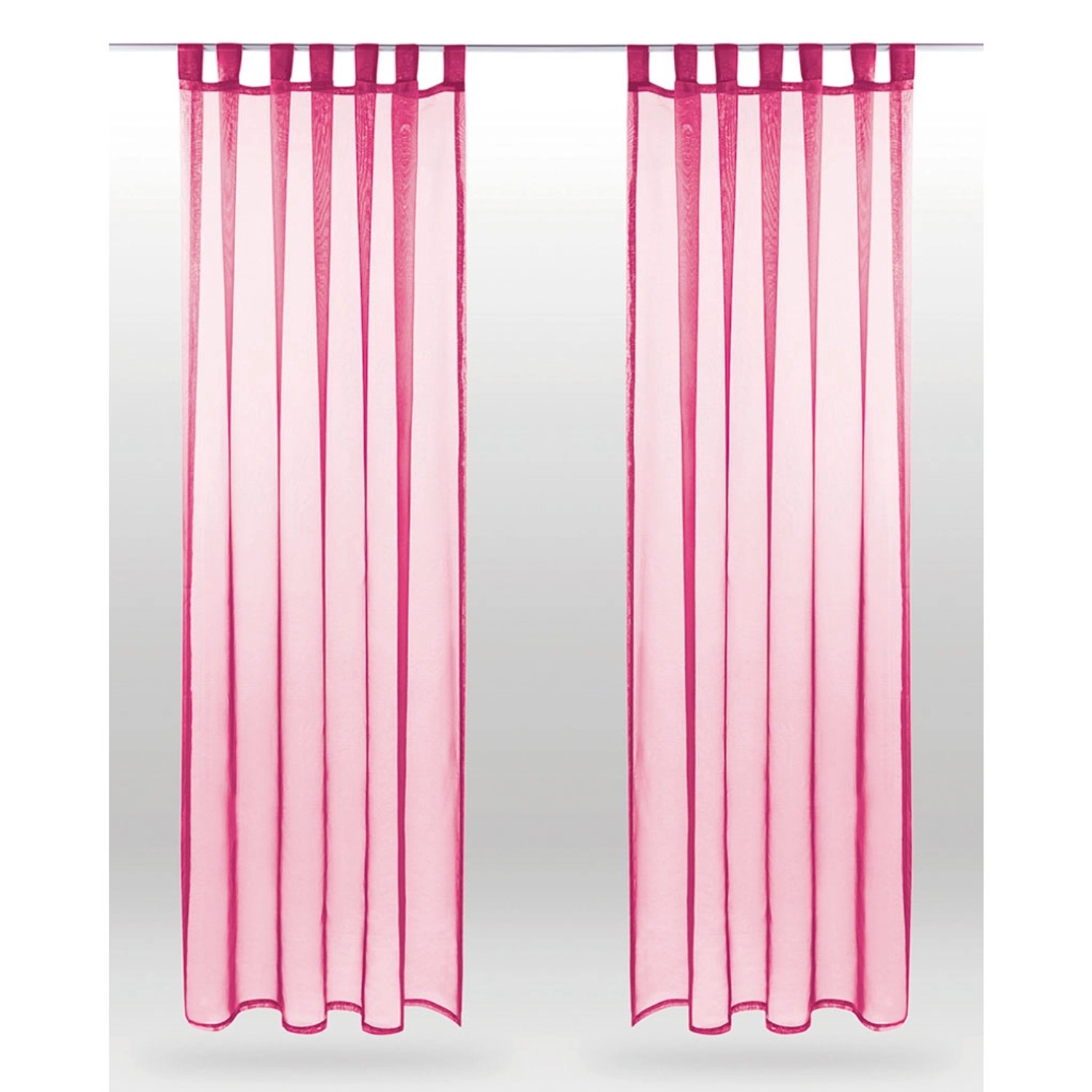 Bestlivings Dekoschal Noella Schlaufe Voile 2er Pack 140 cm x 245 cm + Raffhalter Pink Bestlivings Dekoschal Noella Schlaufe Voile 2er Pack 140 cm x 245 cm + Raffhalter Pink von BESTLIVINGS