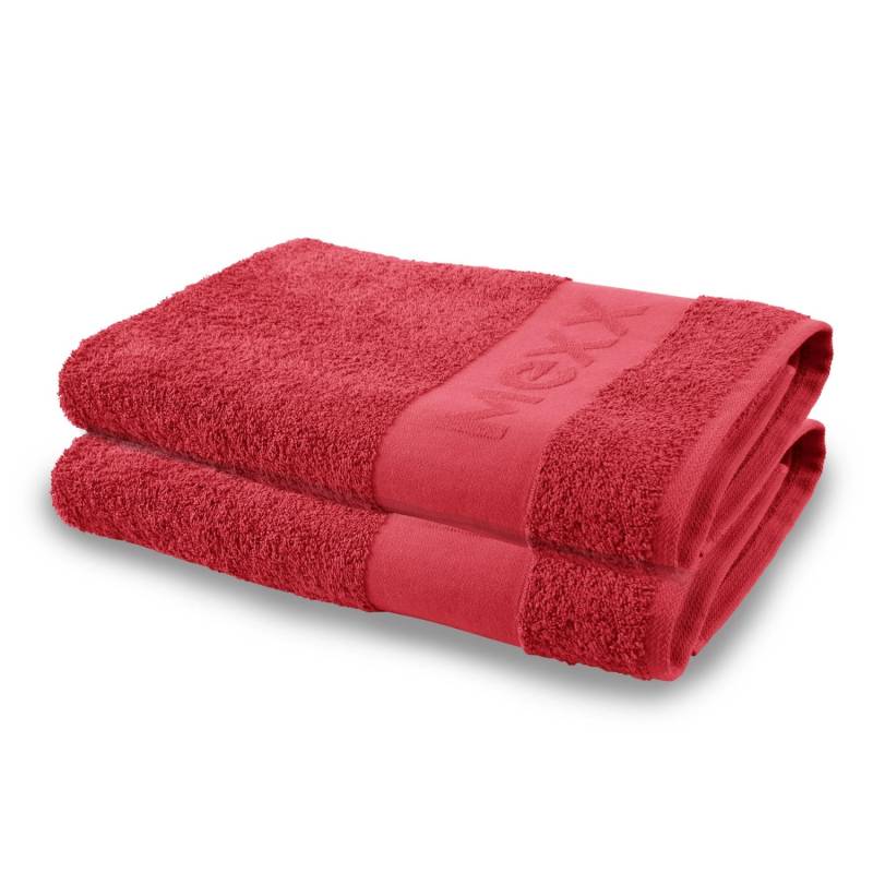 Bestlivings Duschtuch Rot 70 x 140 cm 2 Stück von BESTLIVINGS