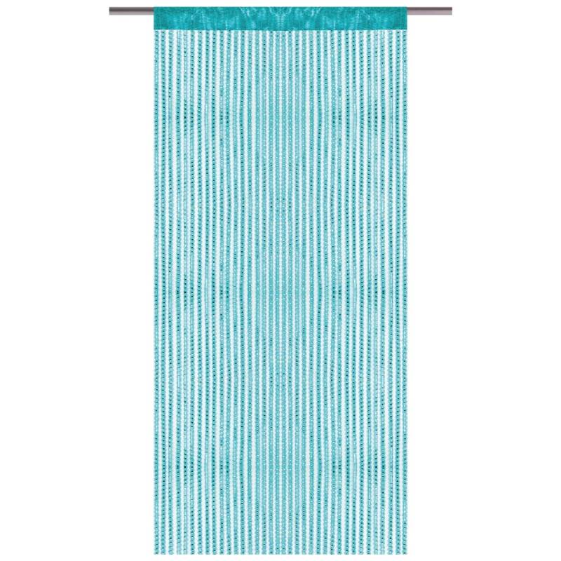 Bestlivings Fadenvorhand Fadengardine Vorhang Gardine Türkis 140 cm x 250 cm von BESTLIVINGS