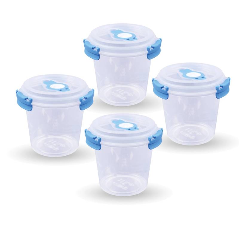 Bestlivings Frischhaltebox 0,64L Joghurt Im Set Blau 4er Pack von BESTLIVINGS