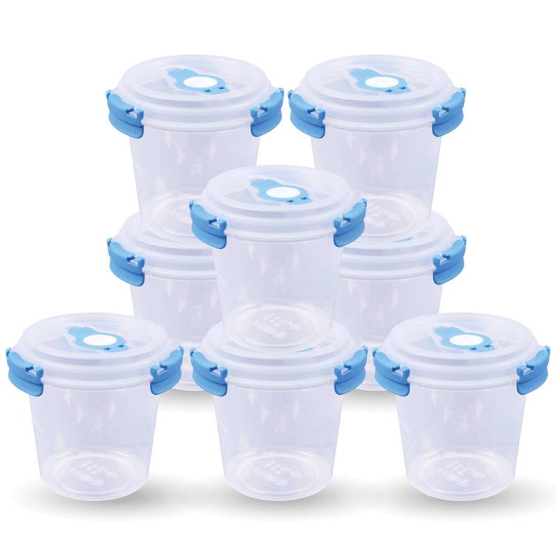 Bestlivings Frischhaltebox 0,64L Joghurt Im Set Blau 8er Pack von BESTLIVINGS