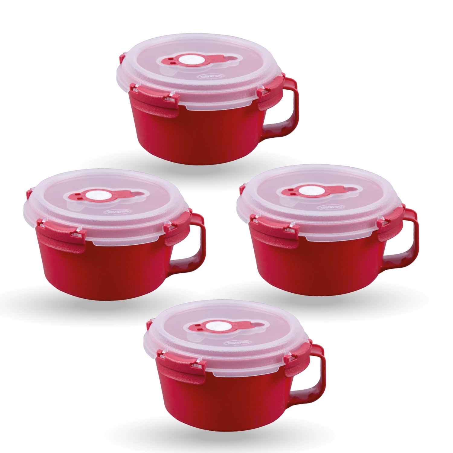 Bestlivings Frischhaltebox 0,85L Frühstücksschale Im Set Rot 4er Pack Bestlivings Frischhaltebox 0,85L Frühstücksschale Im Set Rot 4er Pack von BESTLIVINGS
