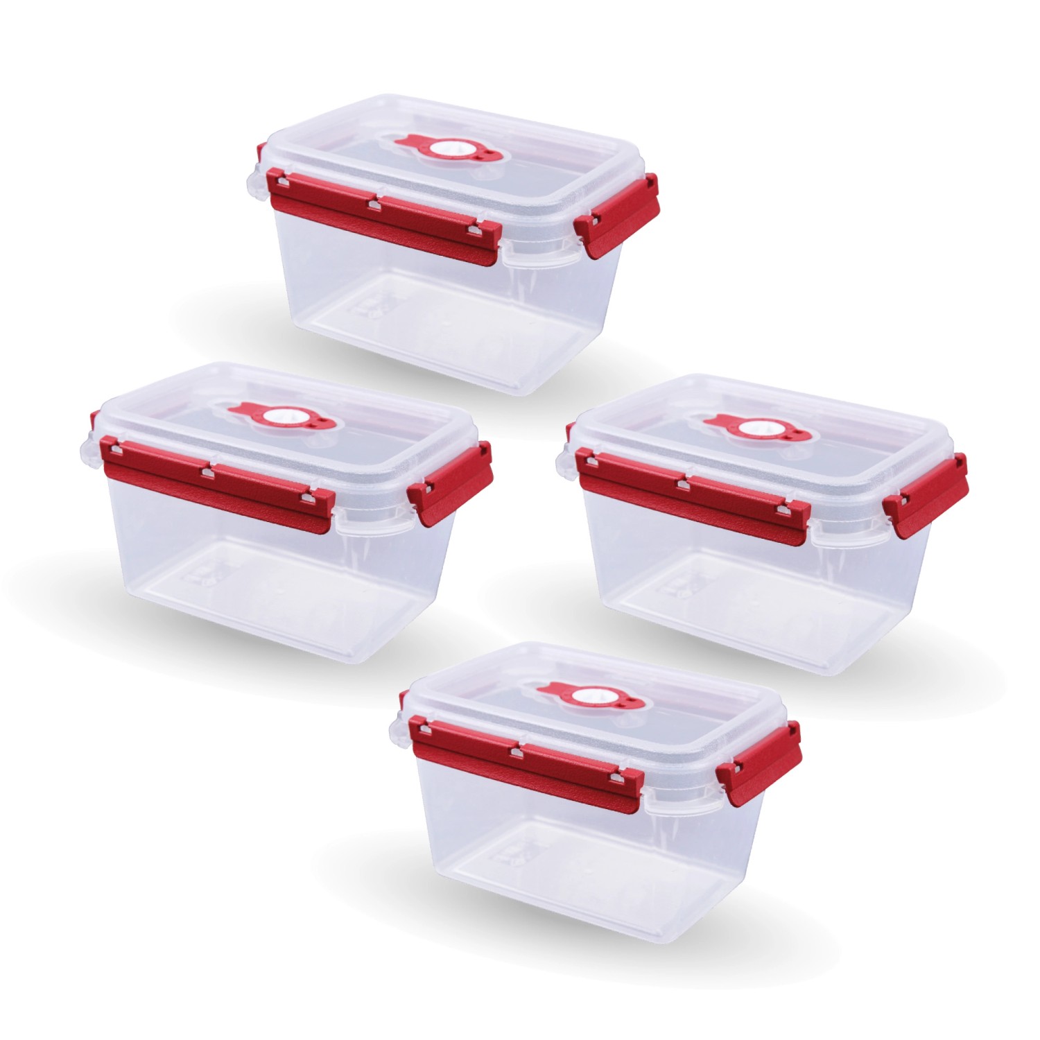 Bestlivings Frischhaltebox 1,5L Lunchbox Im Set Rot 4er Pack Bestlivings Frischhaltebox 1,5L Lunchbox Im Set Rot 4er Pack von BESTLIVINGS