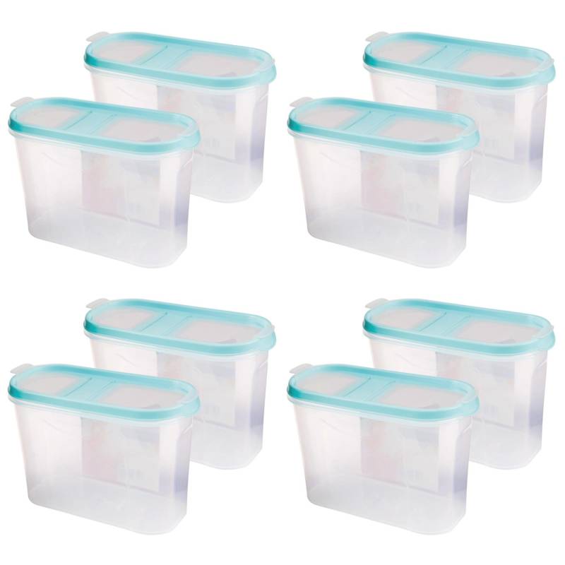 Bestlivings Frischhaltebox Schüttdose 1,4 Liter 8er Pack Türkis von BESTLIVINGS