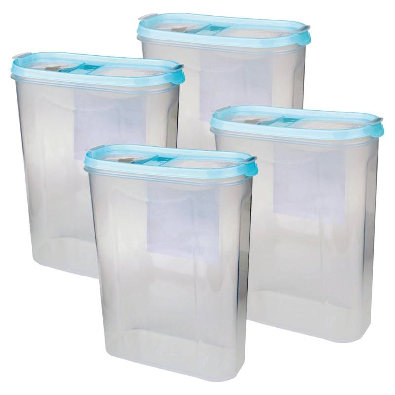 Bestlivings Frischhaltebox Schüttdose 2,8 Liter 4er Pack Türkis von BESTLIVINGS