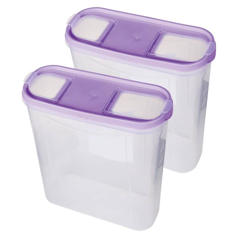 Bestlivings Frischhaltebox Schüttdose 4,5 Liter 2er Pack Lila von BESTLIVINGS