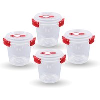 Bestlivings - Frischhaltedosen für Lebensmittel ( 0,64 l ) - 2er Pack Rot - Vorratsdose luftdicht, Aufbewahrungsbox Meal Prep Box, Joghurt schale, von BESTLIVINGS